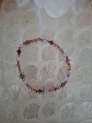 Bransoletka handmade z naturalnych kamieni hematyt mika epidot ametyst 