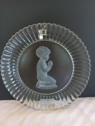 Goebel patera talerz kryształowy pamiątka komunii Świętej 