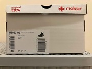 BUTY SKÓRZANE, CZARNE, RIEKER