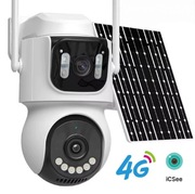 Kamera Solarna na Kartę SIM 4G iCSee Obrotowa IP66 8MP
