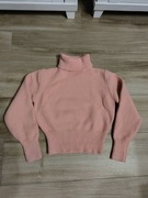 Golf różowy ciepły 