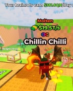 Kick a lucky block - 19.5T Chillin chilli lvl 75 (MAX)