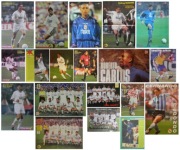 REAL MADRYT plakaty piłkarzy lata 90 Roberto Carlos Raul Hierro Mijatovic