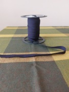 Lamówka bawełniana zaprasowana - kolor granatowy, 25 mb