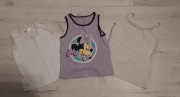 Jesień zima Podkoszulki 3-4 lat r.98-104 myszka Minnie białe basic bawełna