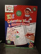 Psotny Elf on the shelf elf badly behaving elf kolorowanka