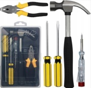 Młotek śrubokręty kombinerki Zestaw narzędzi ręcznych 5szt