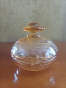 BOMBONIERKA  ZE SZKŁA  URANOWEGO