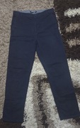 Spodnie chinosy H&M 158 granatowe + gratis koszula 