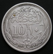 Egipt 10 piastrów 1917 - srebro