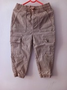 Spodnie chłopience bojówki beżowe roz.104 wymiary opis