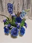 Stroik/ wiązanka na cmentarz,  wiosenna obciążona