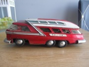 Stara zabawka metalowy autobus piętrowy shanghai z PRL - u