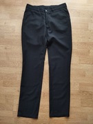 SPODNIE MATERIAŁOWE ELEGANCKIE CZARNE 78 / 176