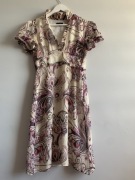 Escada kolorowa letnia sukienka jedwabna 100 % jedwab Silk S M 38