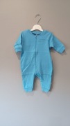 Pajacyk niemowlęcy bez stopek niebieski rozm. 62