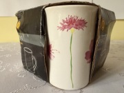 Zestaw 4 kubków ceramicznych Tesco 300 ml kwiatowy komplet glazurowane