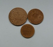 KPL.  z 1938 r  5 Gr ,2 Gr ,1 GR 