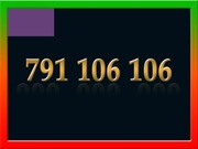 791 106 106 ZŁOTY NUMER STARTER PLAY ŁATWY NA KARTĘ PREPAID GSM
