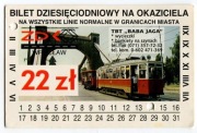 Bilet MPK Wrocław - styczeń, bilet 10-cio dniowy, 22zł