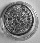 Srebrny Medal Aztec Calendar silver round 1/4 oz