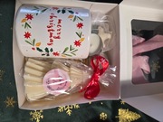 zestaw prezentowy, świeca sojowa choinka, kominek do wosku, woski, HANDMADE