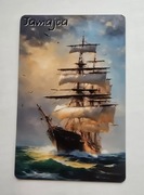 Magnes na lodówkę Jamajca Jamajka Żaglowiec Żagle Ocean Odkrywcy(34)