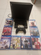 Sony PlayStation 4Pro 1 TB+8 gier+podkładka chłodząca