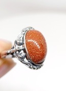 Pierścionek srebro 925 rozm 16 Piasek pustyni 