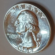 1/4 dolara 1963 , Washington, Usa, Ag900, Stan I.