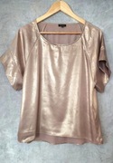 Złota bluzka z krótkim rękawem River Island 38
