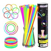 bransoletki opaski świecące patyczki 20 cm pałeczki fluorescencyjne 50 szt