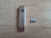 Pendrive Hp x796w 64GB USB 3.2 + microSD Lenovo 1TB