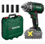 Akumulatorowy Klucz udarowy PARKSIDE PASSK 20-Li 20V 400Nm +Walizka Nasadki