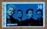 Depeche Mode - znaczek pocztowy z czasopisma BRAVO z 1990r