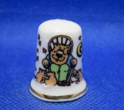 Naparstek Kolekcjonerski Porcelanowy - Dziadku Kochamy Cię 