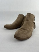 Jenny Fairy botki damskie beżowe zamszowe za kostkę na zimę rozmiar 38