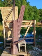 Podbitka dachowa / podsufitka Gamrat brąz, pełna, perforowana, listwy