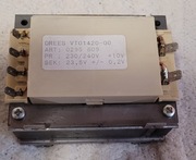 transformator zasilający mocy  230/240v +10v; 23,5v +/-0,2v