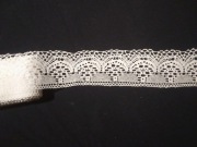 KORONKA BAWEŁNIANA,KLOCKOWA BIAŁA 6 CM