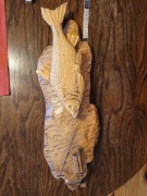 Rzeźba drewniana ryba 