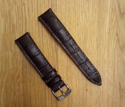 Happel - pasek do zegarka 19mm - ciemny brąz