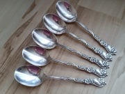 POSREBRZANE ŁYŻECZKI DO HERBATY SZWECJA WZÓR AMSTERDAM