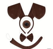 Strój przebranie kostium dziewczęcy chłopięcy pies brązowy roz. uniwersalny