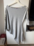 Tally Weijl dłuższa damska szara bluzka 3/4 rękaw