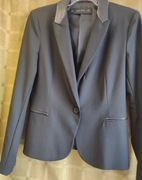 Czarny żakiet, marynarka Zara L