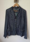 elegancka jeansowa marynarka żakiet granatowa Olsen 44/XXL