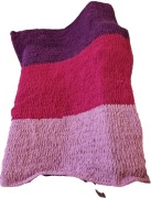 Koc z włóczki, miękki, ciepły, na prezent, handmade