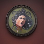 Kopia obrazu " Głowa Meduzy " Caravaggio akryl