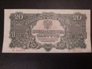 20 zł 1944 owym seria BC stan 2+